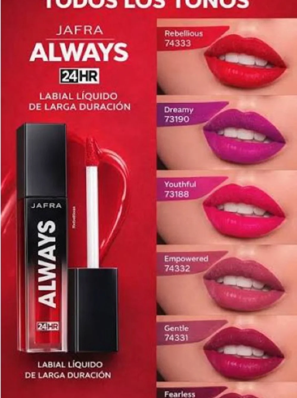 Jafra Always 24HR Long-Lasting Liquid Lipstick — empowered